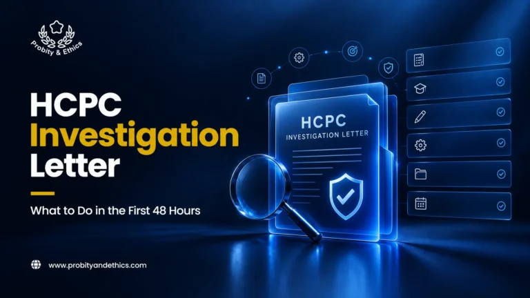 Received an HCPC investigation letter and don't know where to start? Learn what it means, the 28-day deadline, what not to do, and your first steps now.