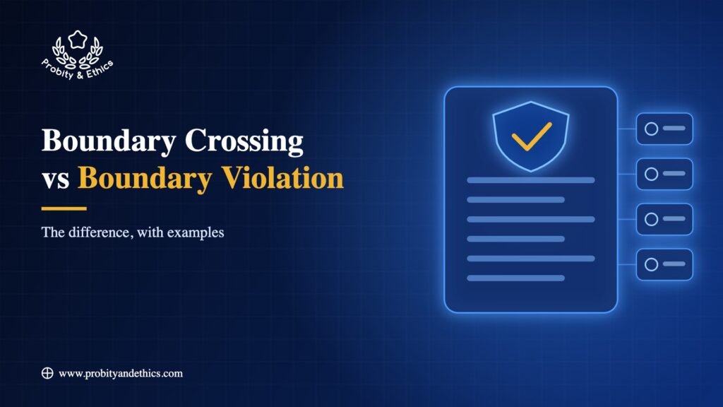 Boundary crossing vs boundary violation: the difference, with examples
