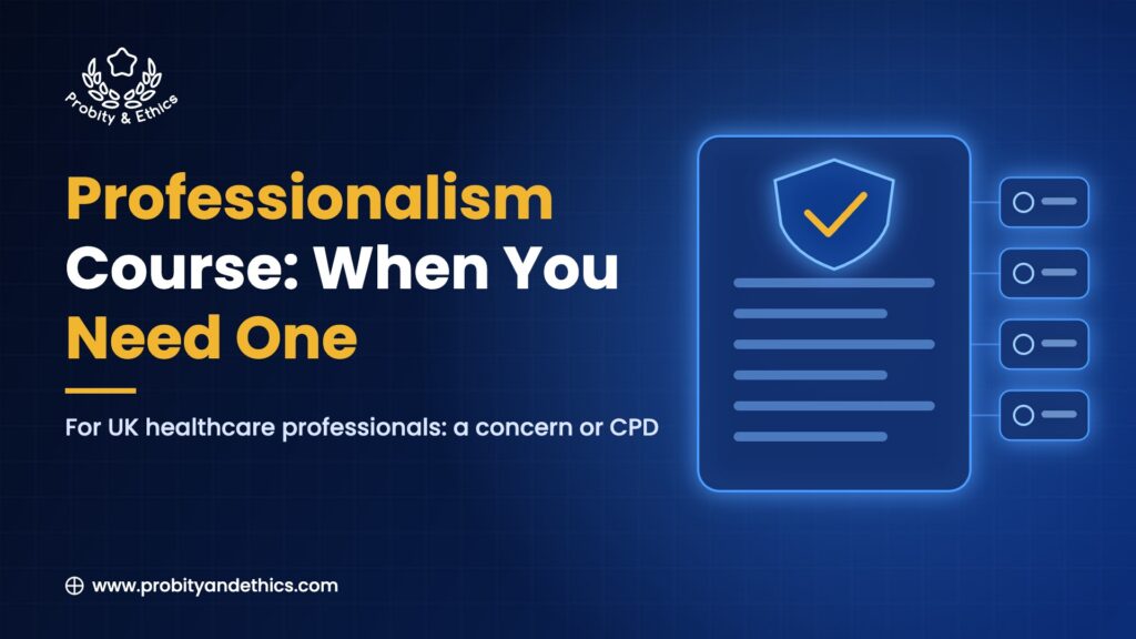 Professionalism course for healthcare professionals: when you need one